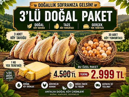3' lü Doğal Köy Sepeti